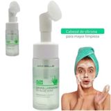 Espuma De Limpeza Facial Aloe Com Escova Embutida E Limpeza Profunda