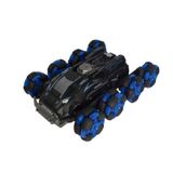 Controle Remoto Gestual Rc Car 8 Rodas Azul Transformável