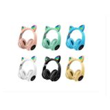 Fones De Ouvido Bluetooth Cat Ear Kitten Ears Luminous