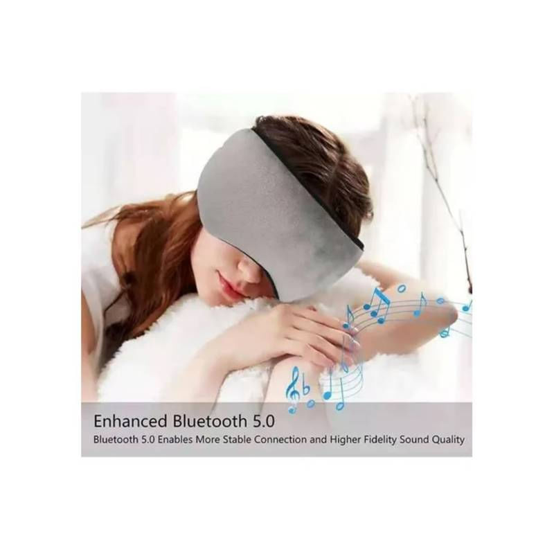 Microfone De Música Bluetooth Sleeping Headset - Cinza