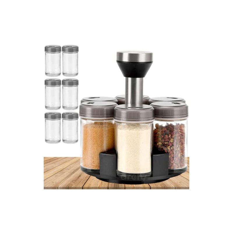 Conjunto Seasoning Spicer 360 Rotating Com Várias Saídas