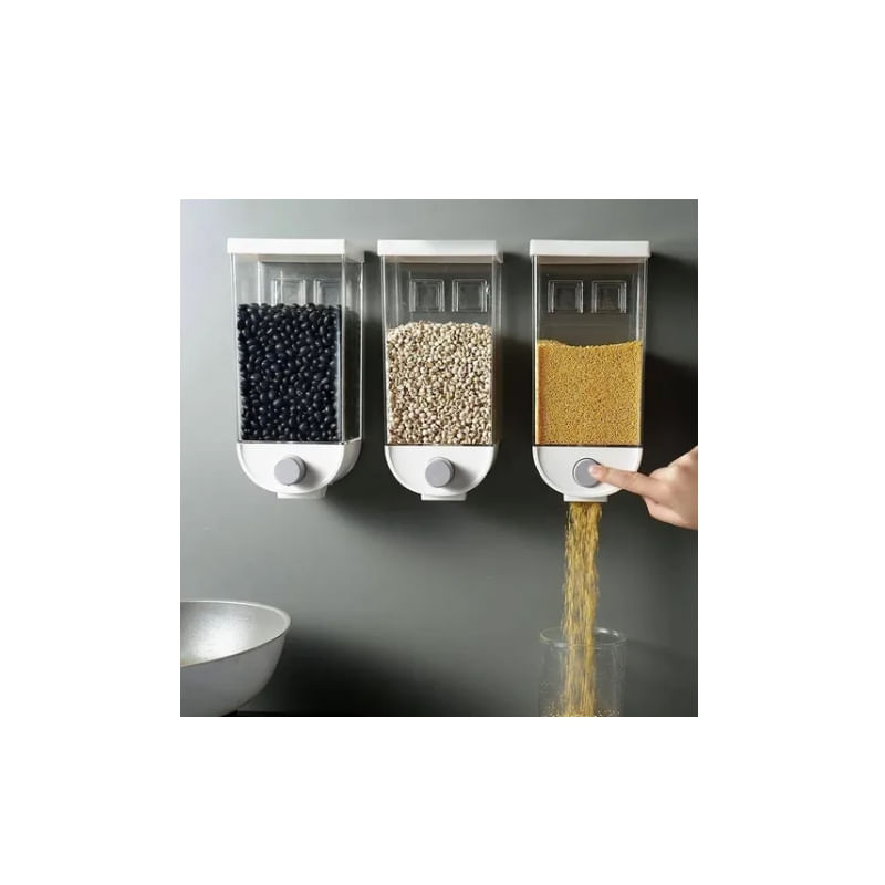 Dispensador De Cereais Dispensador De Parede De Grãos De Frutas Secas Doces De 1 Litro