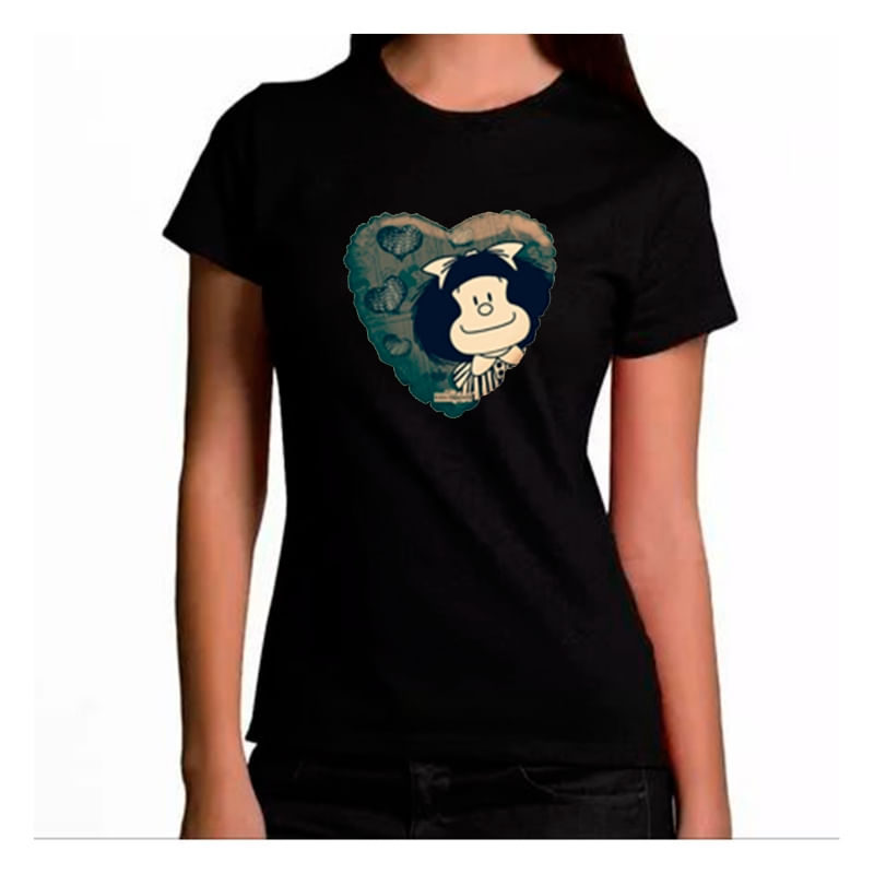 Tecido De Jérsei De Algodão Pesado Unissex Preto Mafalda Pole