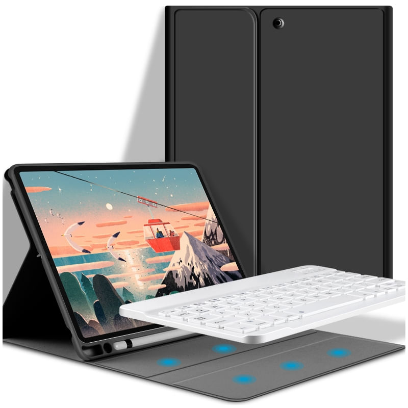Capa De Teclado Para Ipad 9,7" (5ª E 6ª Geração) Com Teclado Espanhol