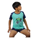 Pijamas De Algodão De Verão Para Crianças, Shorts E Polera