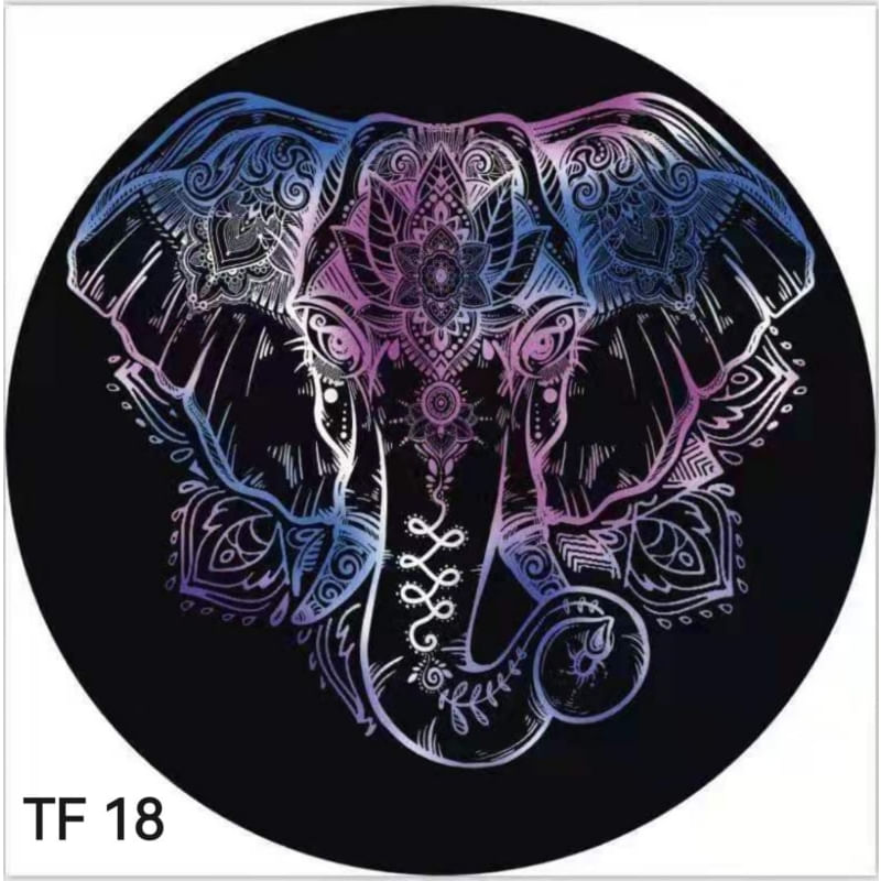 Toalha De Secagem Rápida Redonda De Verão 150x150cm Com Saco De Microfibra