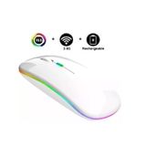 Mouse Óptico Sem Fio Rgb 2,4 Ghz Recarregável Rf-6800