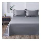Conjunto De Roupa De Cama Sabana Plaza And Media 144 Threads Grey