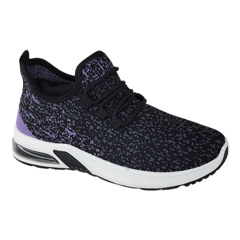 Tênis Adomicilies Running Femininos Air Black/lilac 3209
