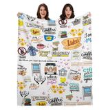 Cobertor Verloix Flannel Soft Warm Throw Girls Branco-100x125cm