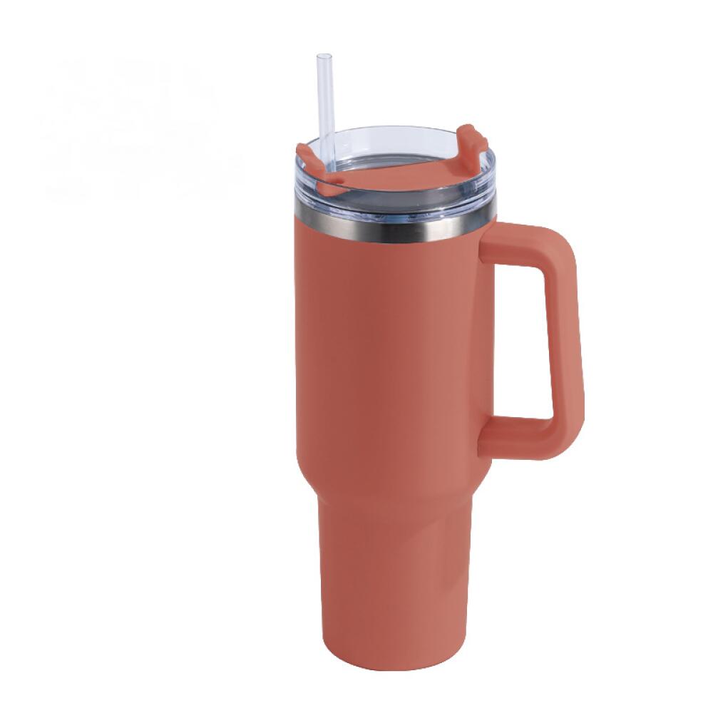 Caneca Térmica Copo De Aço Inoxidável Com Tampa De Palha 1.2l