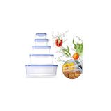 Fecho Hermético De Plástico Quadrado Tupper 5 Para Recipientes De Alimentos
