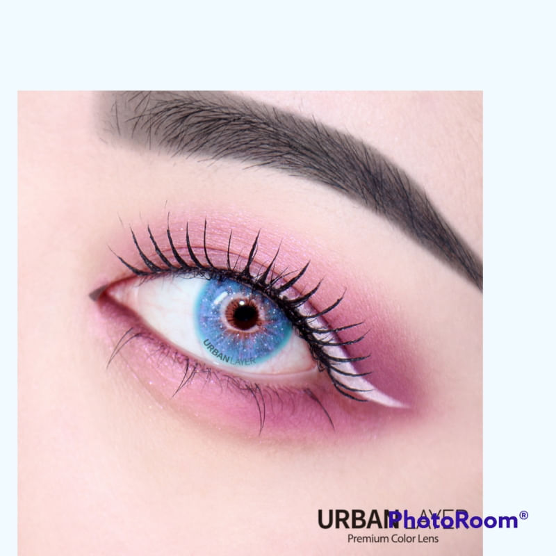 Lentes De Contato Cosméticas Urban Layer Milky Way Blue