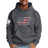 Moletom Masculino Com Capuz Mlyyjckg, Moderno, De Lã Grande E Bolsos, Cinza L