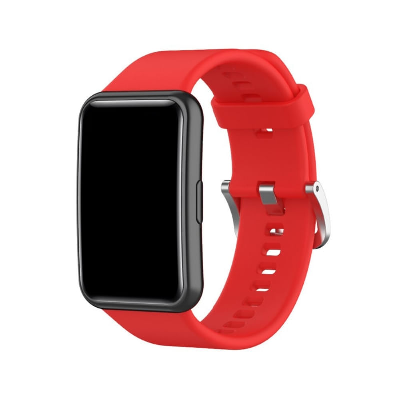Pulseira De Relógio De Silicone Para Huawei Fit Red