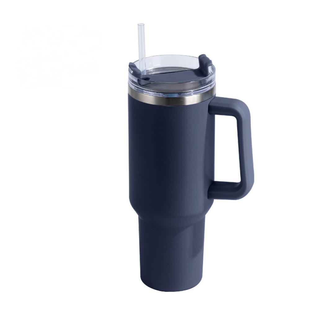 Caneca Térmica Copo De Aço Inoxidável Com Tampa De Palha 1.2l