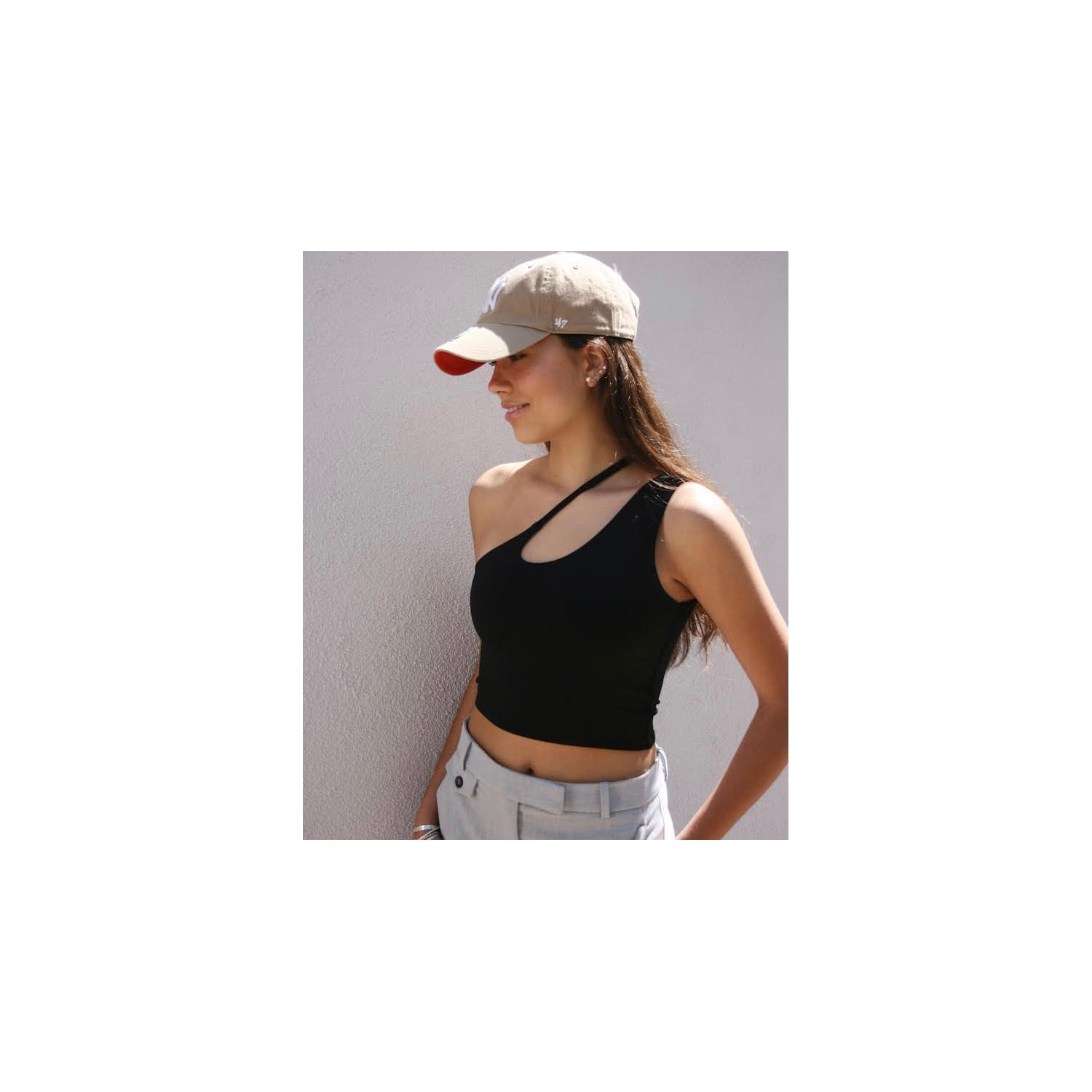 A Melhor Lycra Assimétrica Sem Mangas Milan Pamela Miranda