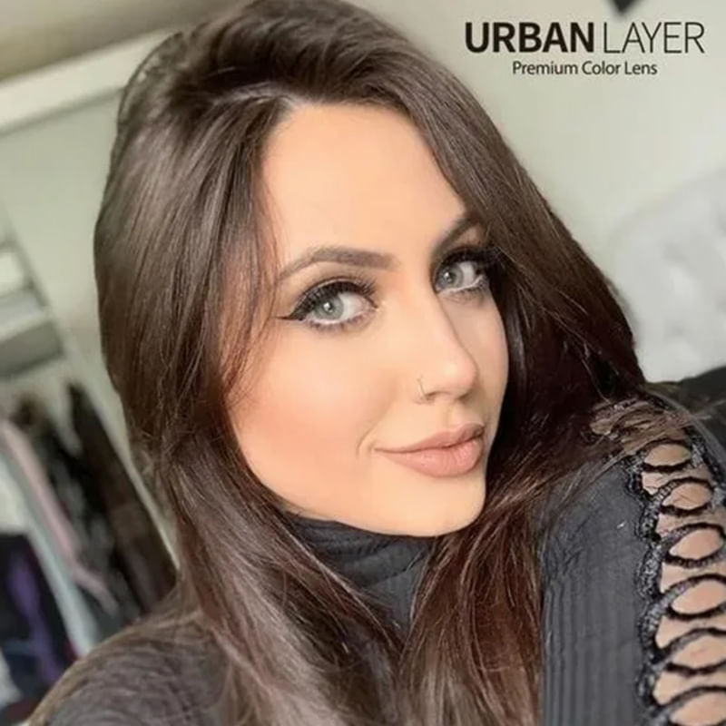 Lentes De Contato Urban Layer Cloud Grey Annual Silicone Hydrog