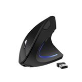 Mouse Ergonômico Vertical Sem Fio Recarregável - Preto