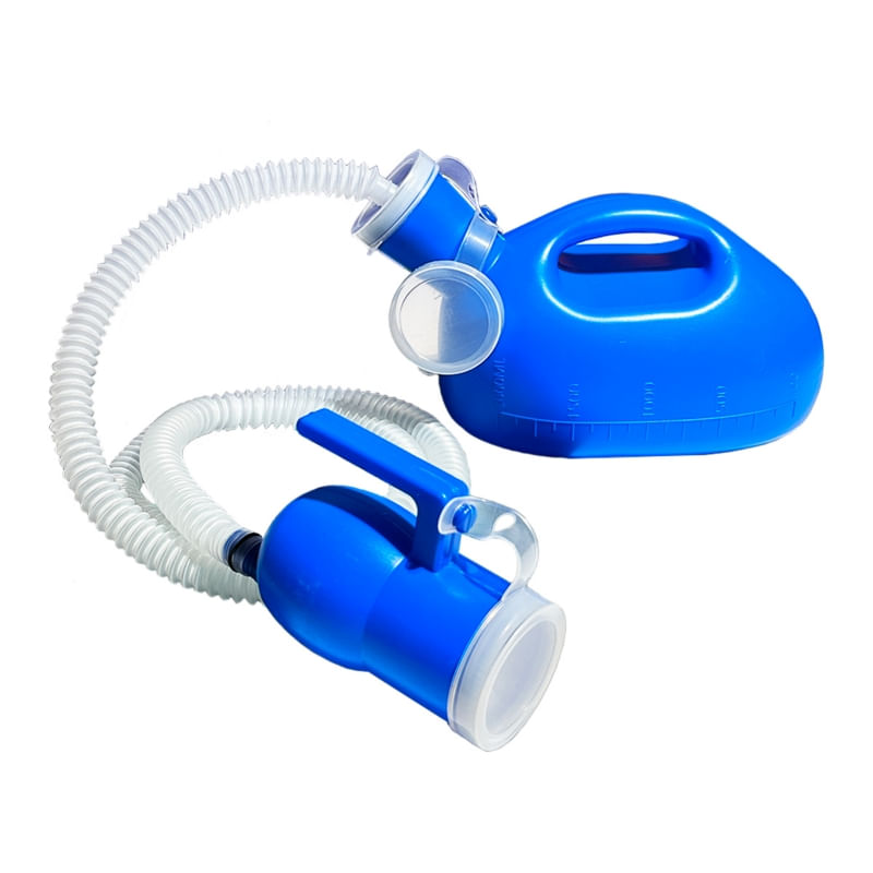 Pato Urinário Macho Com Mangueira De Capacidade De 2000 Ml