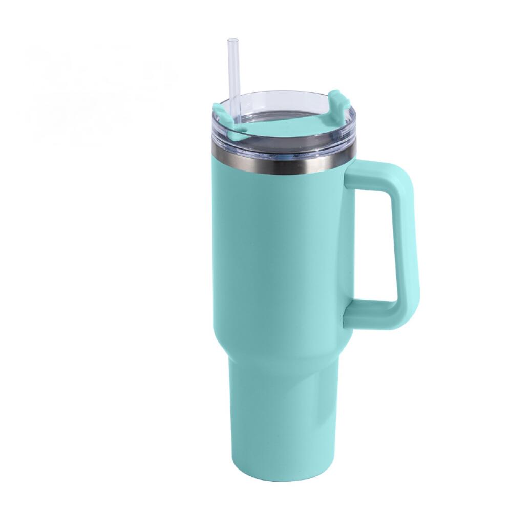 Caneca Térmica Copo De Aço Inoxidável Com Tampa De Palha 1.2l
