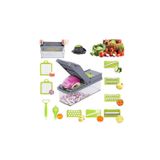 Cortador De Vegetais 14 Em 1 Com 8 Lâminas De Aço Inoxidável