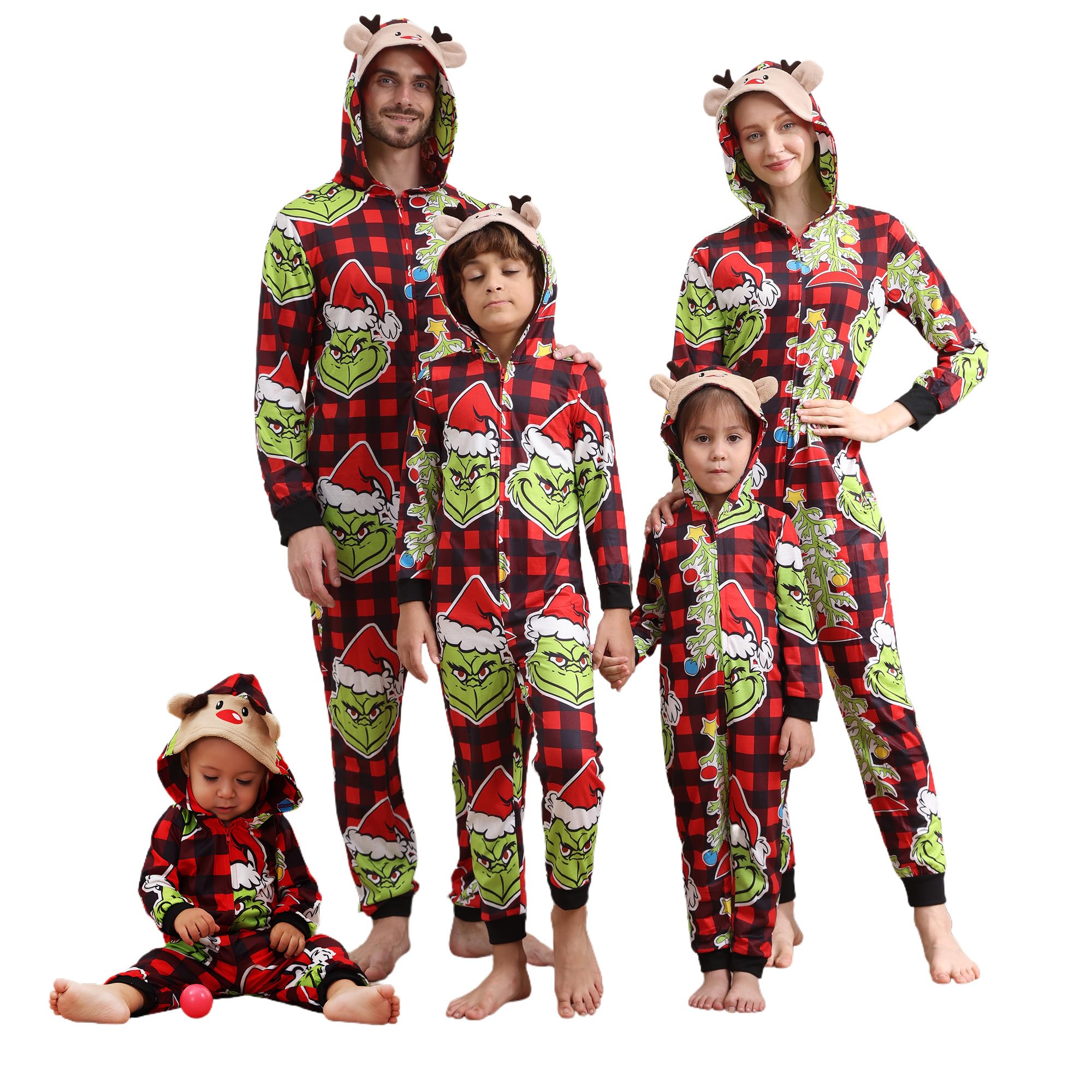Onesie Fotn Ugly Christmas Family Matching Women Man S709