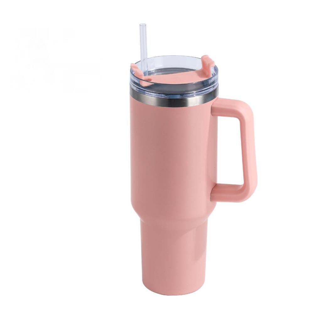 Caneca Térmica Copo De Aço Inoxidável Com Tampa De Palha 1.2l