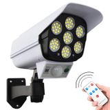 Refletor Led De Sensor De Movimento De Câmera De Segurança Solar Falsa