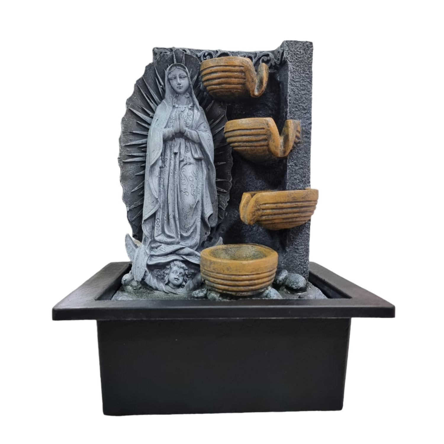 Fonte De Água Benta Da Virgem Maria Com Jarros