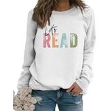 Moletom Gvabrln Reading Book Let&#39;s Read Graphic Para Mulheres