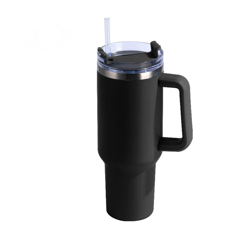 Caneca Térmica Copo De Aço Inoxidável Com Tampa De Palha 1.2l