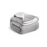 Manta Sherpa Polar Thermal 2 Lugares Cinza