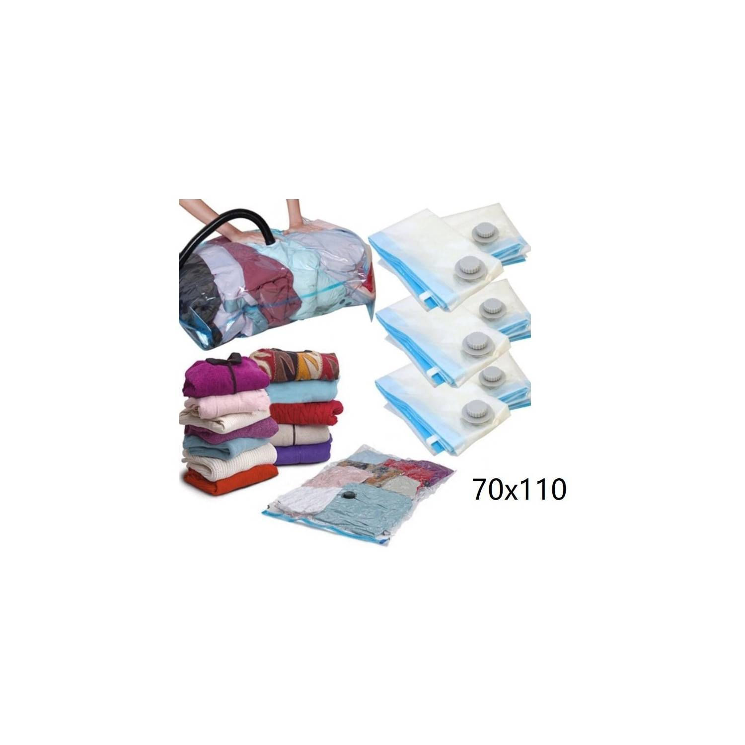 Sacos A Vácuo, Pacote Com 10 Roupas Comprimidas, Economize Espaço: 70 Cm X 10
