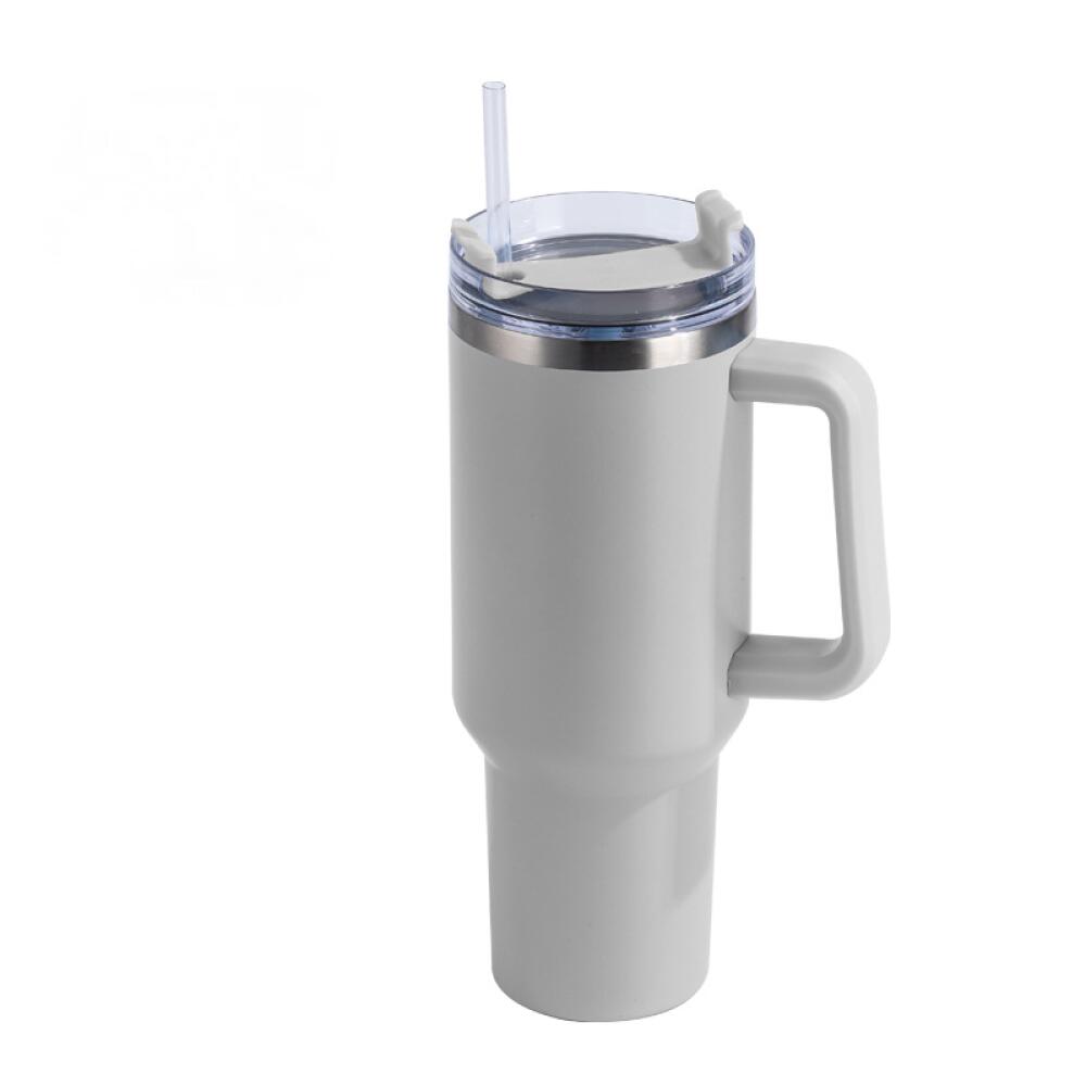 Caneca Térmica Copo De Aço Inoxidável Com Tampa De Palha 1.2l