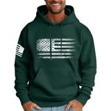 Moletom Masculino Com Capuz Mlyyjckg, Moderno, De Lã Grande E Bolsos, Verde L
