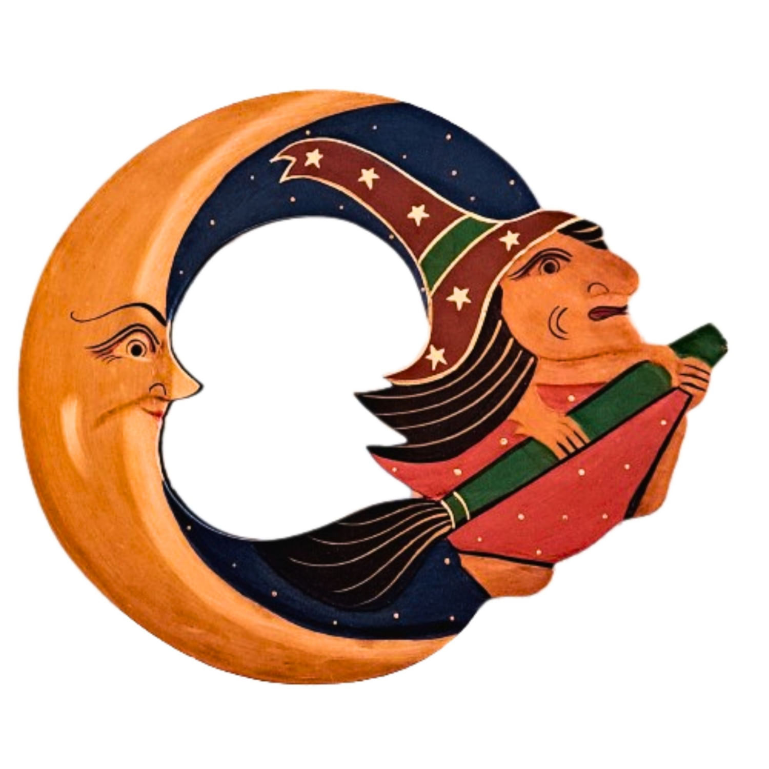 Mirror Moon And Witch Mystical, 30 Cm De Diâmetro