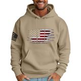 Moletom Masculino Com Capuz Mlyyjckg, Moderno, De Lã Grande E Bolsos, Marrom, L