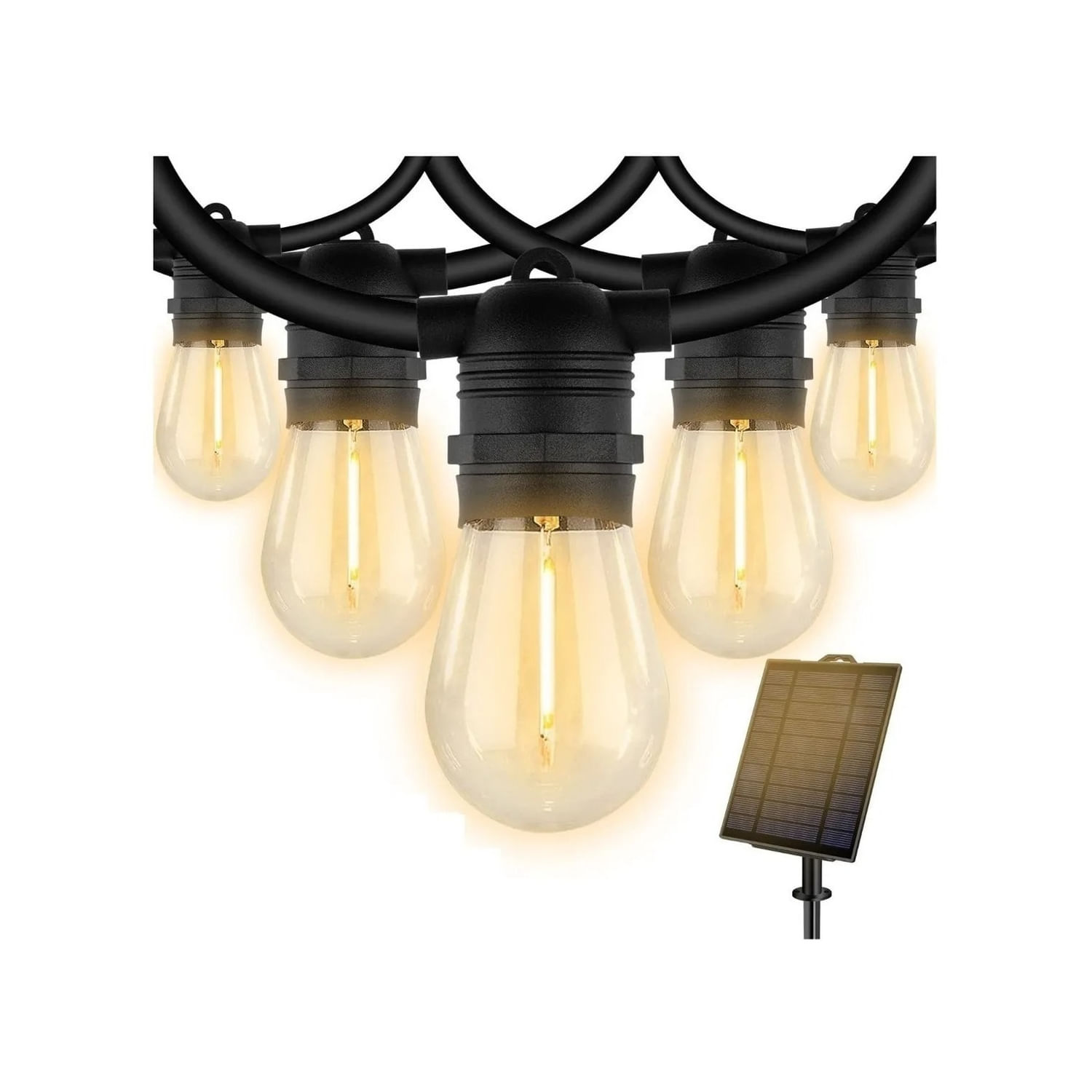 Guirlanda Com Painel Solar Com 10 Lâmpadas Led Ip54