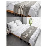 Peça Kilim Para Quarto, Cor Preta, 180 X 60 Cm - Genérica