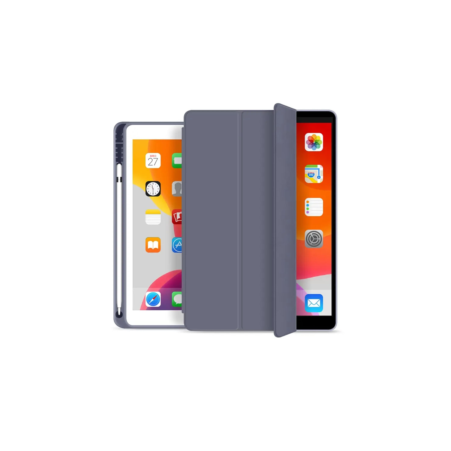 Capa Inteligente Para Ipad Air 10.9 (4ª E 5ª Geração) Com Compartimento Para Lápis