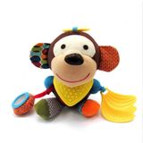 Macaco Sensorial De Brinquedo De Pelúcia Com Mordedor Para Bebê