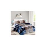 Capa Chiporro 1 1/2 Lugares Coffee Blue Rhombus 180x230cm