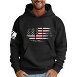 Moletom Masculino Com Capuz Mlyyjckg, Moderno, De Lã Grande E Bolsos, Preto L