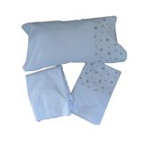 Colchão De Lençóis De Berço Para Dormir Junto 90x55cm - Cinza Platinado