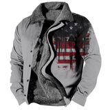 Jaqueta Zocavia Western Aztec Fleece Para Homens, Outono E Inverno, 2xl
