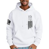Moletom Masculino Com Capuz Mlyyjckg, Moderno, De Lã, Outono, Com Bolsos, Branco, 4gg