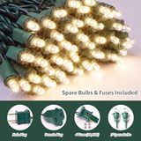 String Lights Lamphome 150 Unidades, Branco Quente, Led De Natal
