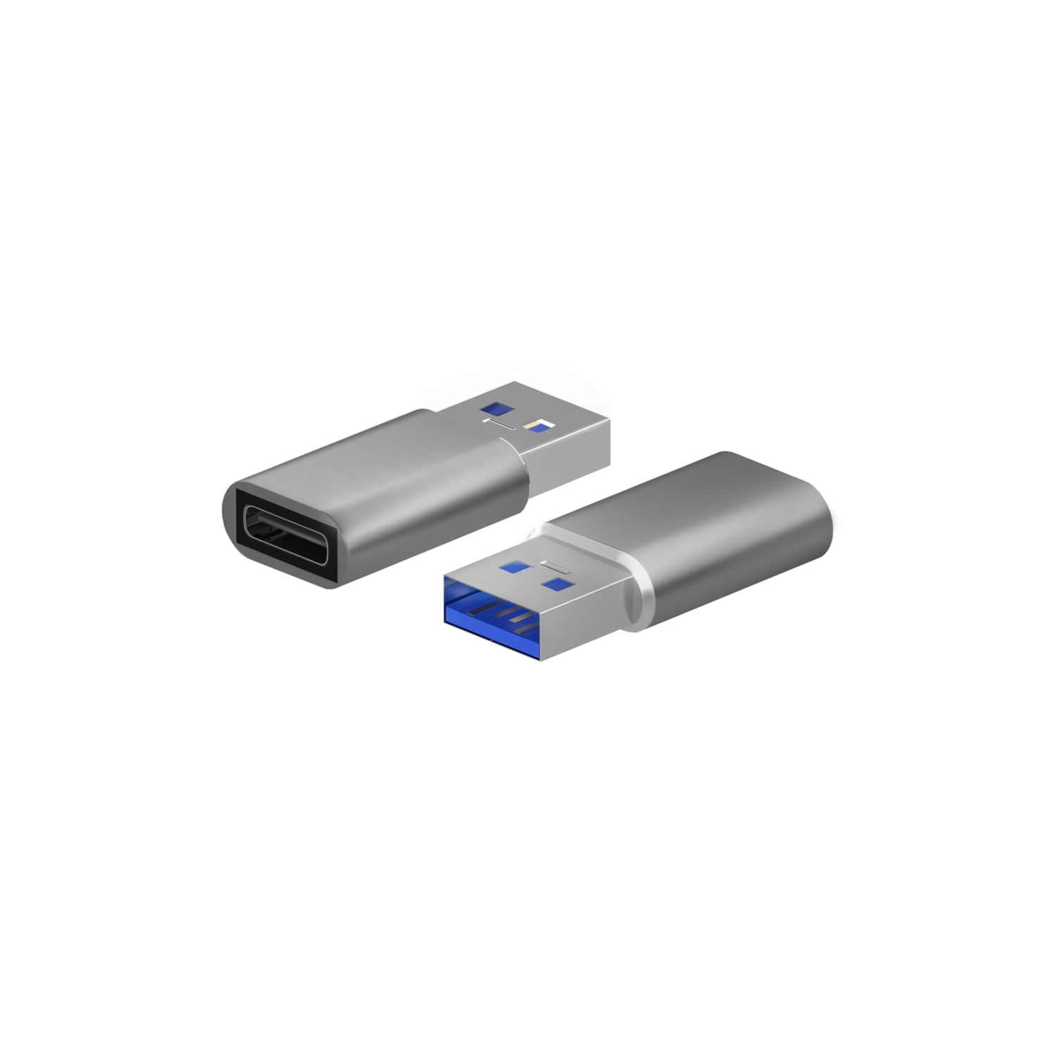 Adaptador Usb-c Para Usb 3.1 Feminino Para 3.0 Macho Cinza