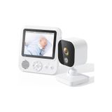 Câmera De Monitor De Bebê Com Microfone E Visão Noturna
